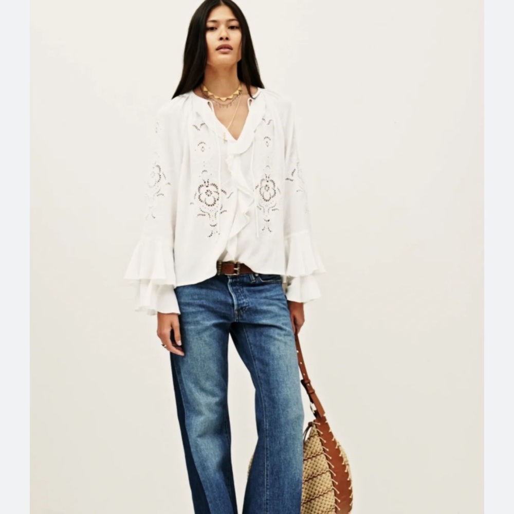 Ba&sh Omar blouse NWT 2 M - Picture 6 of 13